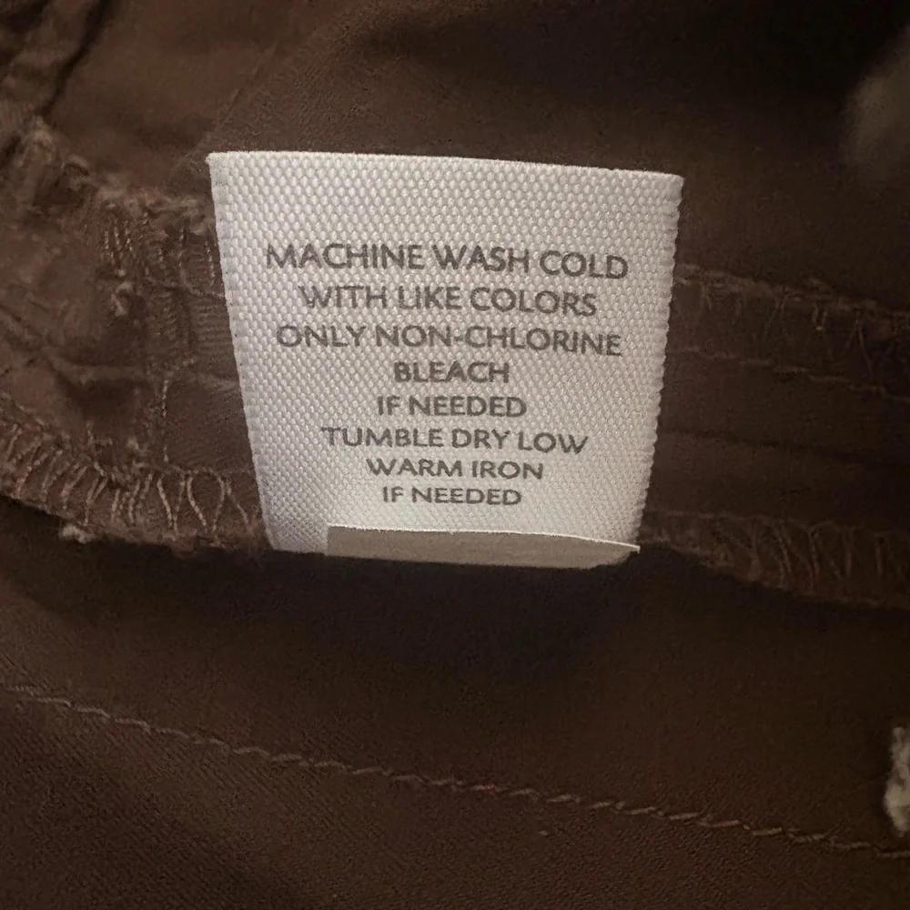 J. Jill Brown Drawstring Cotton Shorts - Picture 4 of 12